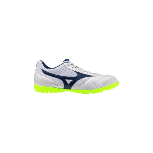 Buty Mizuno Morelia Sala Club TF Białe/Niebieskie. Białe buty do biegania Mizuno, bez wzorów, z materiału, bez zapięcia, do biegania. Za 308.60 zł.