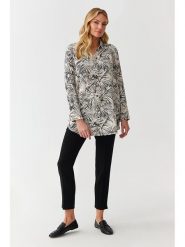 TATUUM Bluzka "Malibu" w kolorze kremowo-czarnym rozmiar: 42. Brązowe bluzki Tatuum, bez wzorów, z wiskozy, bez kołnierzyka, bez ramiączek. Za 141.19 zł.