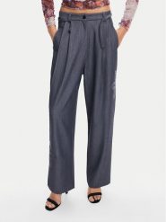 Desigual Spodnie materiałowe Rin 24WWPW20 Szary Loose Fit. Szare spodnie materiałowe Desigual, bez wzorów, z materiału. Za 359.99 zł.
