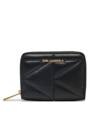 KARL LAGERFELD Portfel A1W32064 Czarny. Czarne portfele KARL LAGERFELD, bez wzorów, ze skóry. Za 449.99 zł.