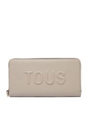TOUS Portfel 2002374043 Beżowy. Brązowe portfele tous, bez wzorów, ze skóry. Za 499.99 zł.
