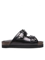 Zadig&Voltaire Klapki Alpha Vintage Patent SWCT00037 Czarny. Czarne klapki Zadig&Voltaire, bez wzorów, ze skóry, vintage, bez obcasa, bez zapięcia. Za 799.99 zł.