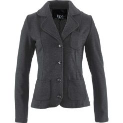 Żakiet z dzianiny dresowej bonprix antracytowy melanż. Marynarki i żakiety marki bonprix. Za 109.99 zł.