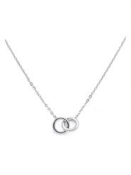 MOODE Naszyjnik z elementami ozdobnymi - dł. 41 cm rozmiar: onesize. Szare naszyjniki MOODE, z materiału, ze stali. Za 34.99 zł.