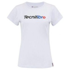 Koszulka damska Tecnifibre Club 22. Białe t-shirty sportowe TECNIFIBRE, l, bez wzorów, z bawełny, bez ramiączek. Za 196.00 zł.