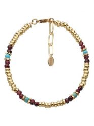 U.S. Polo Assn. Pozłacana bransoletka rozmiar: onesize. Czerwone bransoletki U.S. Polo Assn., z turkusem, metalowe. Za 43.99 zł.