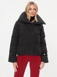 Rinascimento Kurtka puchowa CFC0113537003 Czarny Regular Fit. Czarne kurtki Rinascimento, na zimę, l, bez wzorów, z puchu, bez kaptura. Za 399.99 zł.