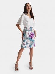 Swing Sukienka koktajlowa 5AG09300 Kolorowy Slim Fit. Sukienki Swing, bez wzorów, z syntetyku, wizytowe, bez kołnierzyka, bez ramiączek. Za 859.99 zł.