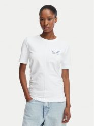 Calvin Klein Jeans T-Shirt LV047G808G Biały Slim Fit. Białe t-shirty Calvin Klein Jeans, xl, bez wzorów, z bawełny, bez kołnierzyka, bez ramiączek. Za 209.99 zł.