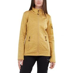 Sweter polarowy damski Fundango Antila Fleece. Żółte swetry FUNDANGO, s, bez wzorów, z polaru, sportowe, bez ramiączek. Za 199.90 zł.