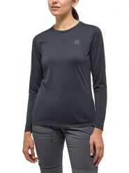 Haglöfs Koszulka funkcyjna w kolorze czarnym rozmiar: XS. Czarne t-shirty sportowe Haglöfs, xs, bez wzorów, bez ramiączek, outdoorowe. Za 148.61 zł.