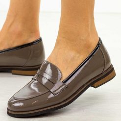 Szare skórzane mokasyny damskie Cambell 663. Szare mokasyny Cambell, bez wzorów, z jeansu. Za 219.00 zł.
