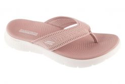 Japonki damskie, Go Walk Flex Sandal - Holly. Czerwone japonki Skechers, bez wzorów, z materiału, sportowe. Za 189.99 zł.