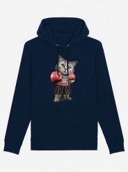 WOOOP Bluza w kolorze granatowym rozmiar: L. Niebieskie bluzy Wooop, l, bez wzorów, bez ramiączek, z kapturem. Za 114.44 zł.