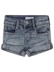 Dirkje Szorty dżinsowe w kolorze niebieskim rozmiar: 116. Niebieskie szorty Dirkje, z aplikacjami, ze skóry. Za 70.74 zł.