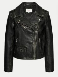 S.Oliver Kurtka skórzana 2145465 Czarny Regular Fit. Czarne kurtki S.Oliver, s, bez wzorów, ze skóry, bez kaptura. Za 759.99 zł.