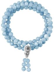Pearline Bransoletka z elementem ozdobnym rozmiar: 50 cm. Niebieskie bransoletki Pearline, z akwamarynem, srebrne. Za 260.99 zł.
