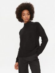 Boss Sweter Foltin 50501575 Czarny Relaxed Fit. Czarne swetry Boss, m, bez wzorów, z wełny, bez ramiączek. Za 689.99 zł.