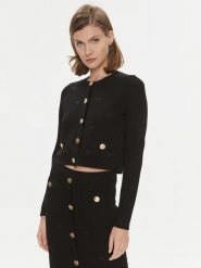 Pinko Kardigan Orca 101903 A16F Czarny Regular Fit. Czarne swetry Pinko, m, bez wzorów, z wiskozy, bez ramiączek. Za 2,309.00 zł.