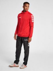 Bluza sportowa dla dorosłych Hummel Core Poly Jacket. Zielone bluzy z kapturem Hummel, xl, bez wzorów, z materiału, bez kaptura, do piłki ręcznej. Za 69.99 zł.