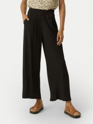Vero Moda Spodnie palazzo Menny 10282478 Czarny Wide Leg. Czarne spodnie materiałowe Vero Moda, bez wzorów, z materiału. Za 169.99 zł.