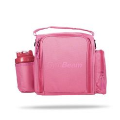 Torba na jedzenie GymBeam FIT Prep Pink. Czerwone torby sportowe GYMBEAM, bez wzorów, z materiału, na ramię. Za 170.90 zł.