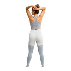 Damskie Legginsy W Paski. Fioletowe legginsy Gym Hero, bez wzorów, z materiału. Za 197.99 zł.