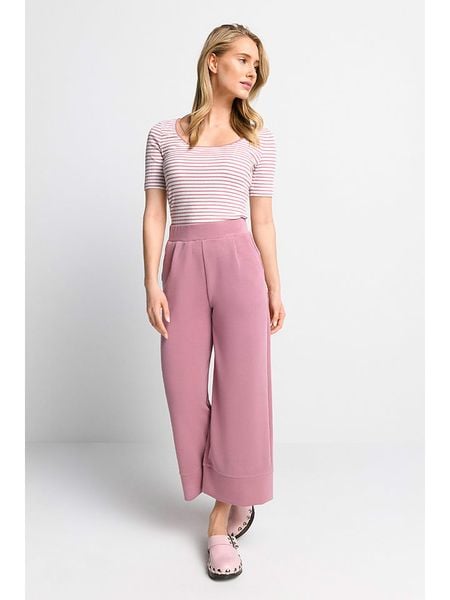 Rich & Royal Top w kolorze jasnoróżowo-białym rozmiar: M. Białe topy Rich & Royal, m, bez wzorów, z bawełny, bez kołnierzyka, bez ramiączek. Za 87.61 zł.