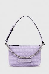 Karl Lagerfeld torebka kolor fioletowy. Fioletowe shopper bag KARL LAGERFELD, bez wzorów, z materiału, na ramię, bez dodatków. Za 1,079.90 zł.