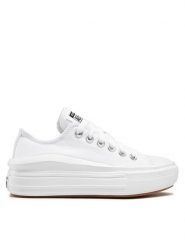 Converse Trampki Ctas Move Ox 570257C Biały. Białe trampki Converse, bez wzorów, z materiału, bez zapięcia. Za 349.99 zł.