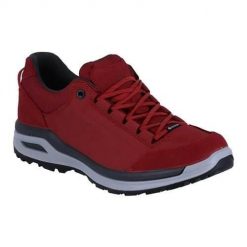 Buty trekkingowe damskie Lowa Ascona Lo Gtx. Czerwone buty trekkingowe Lowa, na jesień, z materiału, bez zapięcia. Za 852.00 zł.