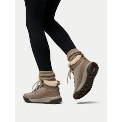 Śniegowce Columbia. Brązowe śniegowce Columbia, bez wzorów, bez zapięcia. Za 529.99 zł.