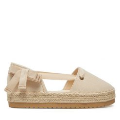 Espadryle DeeZee. Brązowe espadryle DeeZee, bez wzorów, bez obcasa. Za 119.99 zł.