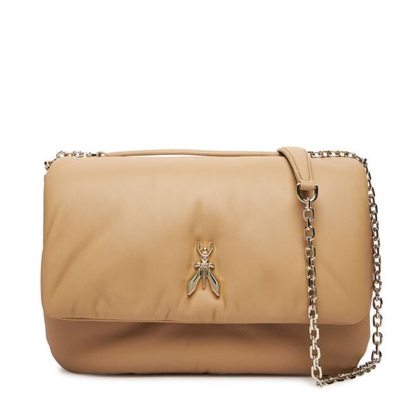 Torebka Patrizia Pepe. Brązowe torebki klasyczne Patrizia Pepe, bez wzorów, klasyczne, bez dodatków. Za 1,769.00 zł.