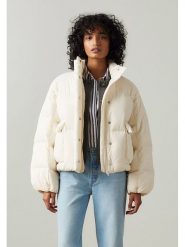 Levi's Kurtka puchowa w kolorze kremowym rozmiar: L. Brązowe kurtki Levi's, l, bez wzorów, z puchu, bez kaptura. Za 303.84 zł.