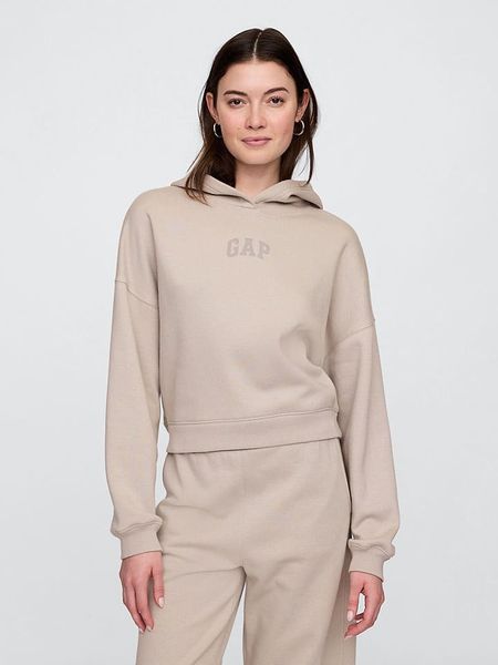 GAP Bluza w kolorze beżowym rozmiar: S. Brązowe bluzy GAP, s, bez wzorów, z materiału, z kapturem. Za 89.47 zł.
