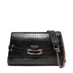 Torebka Guess. Czarne torebki klasyczne Guess, z aplikacjami, klasyczne, bez dodatków. Za 429.99 zł.