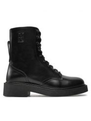 Marc O'Polo Botki 408 18516301 134 Czarny. Czarne botki Marc O'Polo, bez wzorów, ze skóry, bez obcasa, na płaskiej podeszwie, bez zapięcia. Za 719.99 zł.