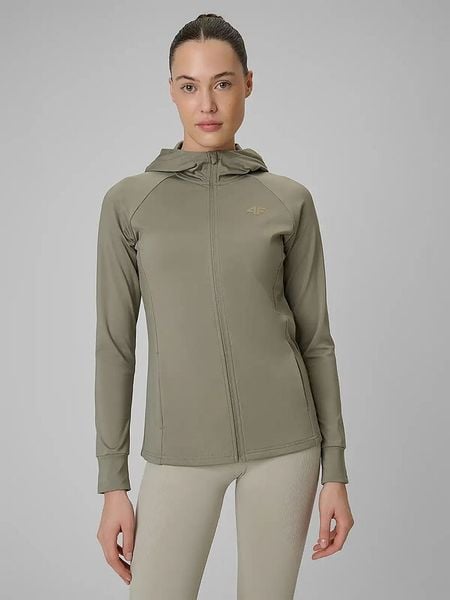 4F Bluza w kolorze khaki rozmiar: S. Brązowe bluzy 4f, s, bez wzorów, bez kaptura. Za 87.81 zł.