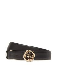 Guess Pasek Damski BW9260 P5325 Czarny. Czarne paski Guess, z aplikacjami, ze skóry. Za 239.99 zł.
