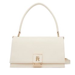 Torebka Tommy Hilfiger. Białe torebki klasyczne Tommy Hilfiger, bez wzorów, klasyczne, bez dodatków. Za 649.99 zł.