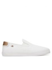 Tommy Hilfiger Tenisówki Vulc Canvas Slip-On Sneaker FW0FW08645 Biały. Białe trampki Tommy Hilfiger, bez wzorów, z materiału, bez zapięcia. Za 249.99 zł.