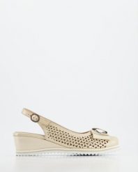 SANDAŁY DAMSKIE 0722888 MINK. Sandały Venezia, bez wzorów, z nubiku, bez obcasa, na koturnie, bez zapięcia. Za 199.00 zł.
