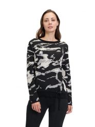 Betty Barclay Sweter w kolorze czarno-szarym rozmiar: 38. Czarne swetry Betty Barclay, bez wzorów, bez ramiączek. Za 177.45 zł.