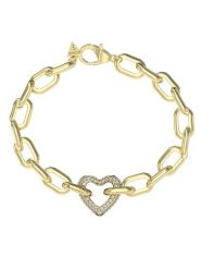 Guess Bransoletka JUBB05 016JW Złoty. Żółte bransoletki Guess, metalowe. Za 279.99 zł.