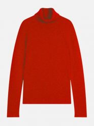 Just Cashmere Kaszmirowy golf "June" w kolorze czerwonym rozmiar: L. Czerwone swetry Just Cashmere, l, bez wzorów, z kaszmiru, bez ramiączek. Za 521.99 zł.