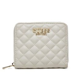 Mały Portfel Damski Guess. Białe portfele Guess, z aplikacjami. Za 169.99 zł.