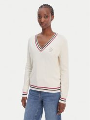 Liu Jo Sport Sweter TA6068 MS49I Biały Regular Fit. Białe swetry Liu Jo Sport, xl, bez wzorów, z wiskozy, sportowe, bez ramiączek. Za 429.99 zł.