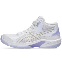 Buty Sportowe Asics Beyond Ff Mt Damskie. Białe buty treningowe ASICS, bez wzorów, z gumy, bez zapięcia, do piłki ręcznej. Za 636.80 zł.