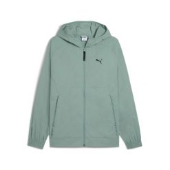 Kurtka z dresu Puma Pumatech. Zielone kurtki do biegania Puma, m, bez wzorów, z dresówki, bez kaptura, do biegania. Za 306.65 zł.
